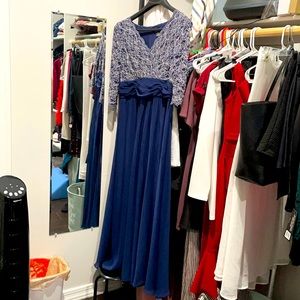 Blue gown - mother of the bride dress